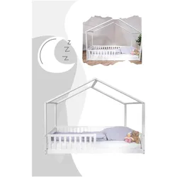 Tissi, Kinderbett,  Hausbett / Bodenbett ENNO Gr. 90 x 200 cm (90 x 200 cm)
