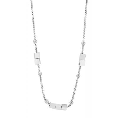 Kette mit Anhänger ADELIA´S "Damen Edelstahl Halskette mit Anhänger", silber, Halsketten, Damen, Edelstahl