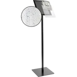 Infoständer A4 CLASSIC Wetterfest mit Klapprahmen schwarz, Aluminium, Stahl
