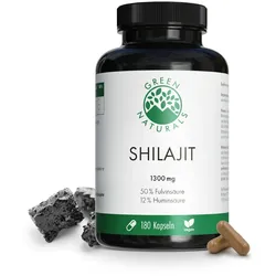 GREEN NATURALS Shilajit 1300 mg hochdosiert vegan 180 St