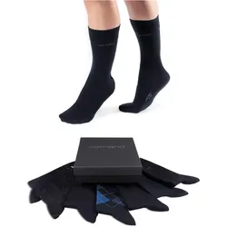7er Pack camano Soft Patterned Socken Herren 5999 - navy 39-42