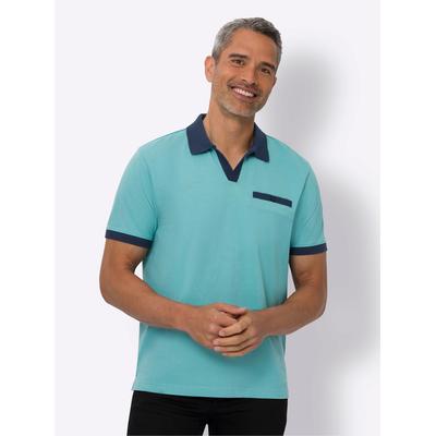 Poloshirt CLASSIC "Kurzarm-Poloshirt", Herren, Gr. 56/58, blau (ozean), 100% Baumwolle, unifarben, Shirts