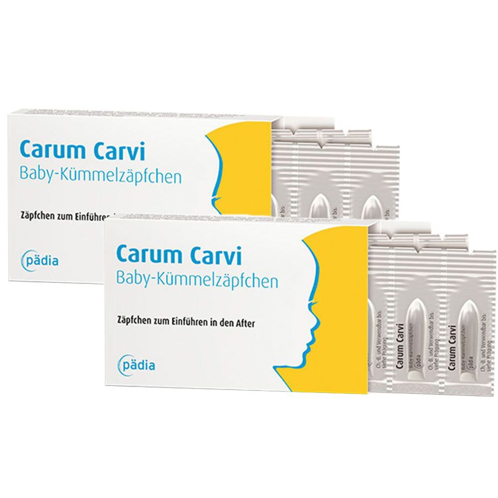 Carum Carvi Baby-Kümmelzäpfchen Doppelpack 2x10 St Suppositorien