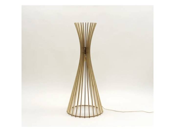 Lampadaire bois naturel