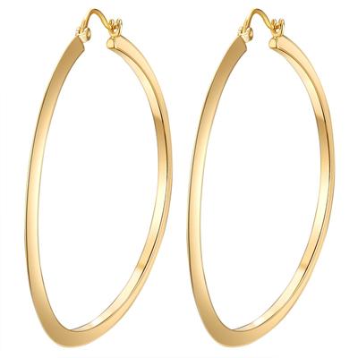 Paar Creolen LULU & JANE "Set: AV225", gold (gelbgold), Ohrringe, Damen, 55,4mm