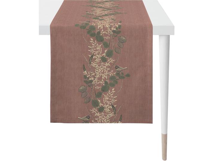 Tischläufer APELT 5250 HERBSTZEIT, Jacquard, Herbstdeko, Herbst , lila, B:46cm L:140cm, Polyester, Viskose, Tischdecken, Tischläufer