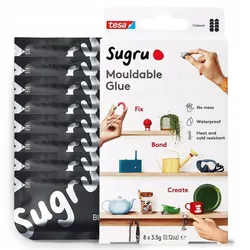 tesa Sugru formbarer Allzweckkleber 8Stk black