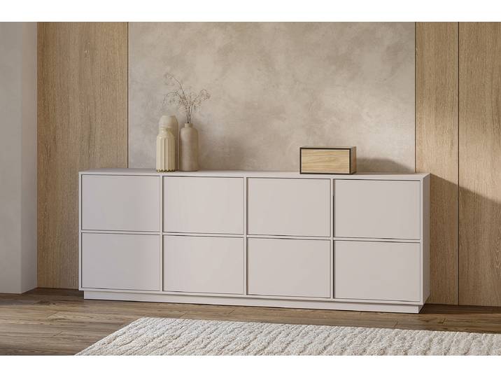 Sideboard 221 x 83 x 42cm Beige/Kaschmir