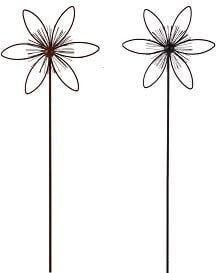 TrendLine Gartenstecker Metall Blume sortiert 115 cm
