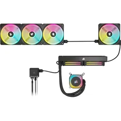 Corsair Icue Link QX120 RGB (120 mm, 1x), PC Lüfter, Schwarz