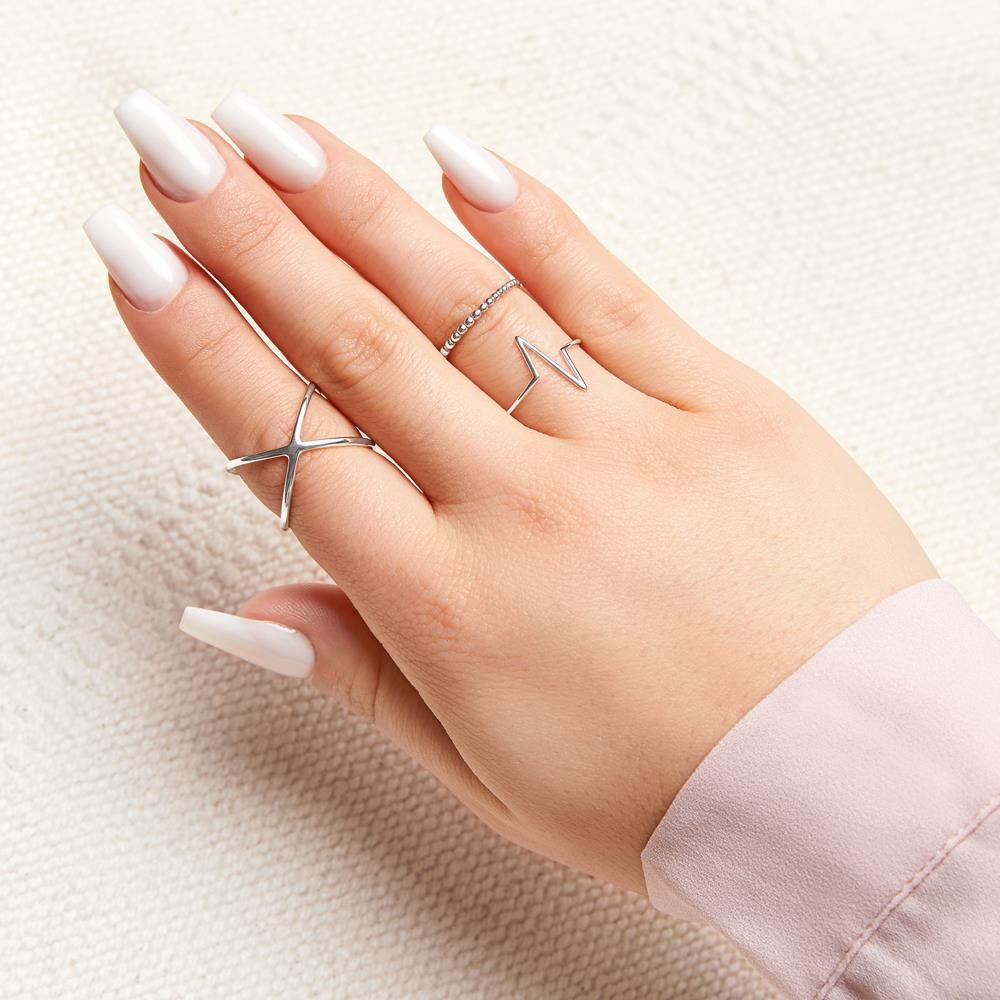 lanii Ring aus Sterlingsilber im Dot-Design silber