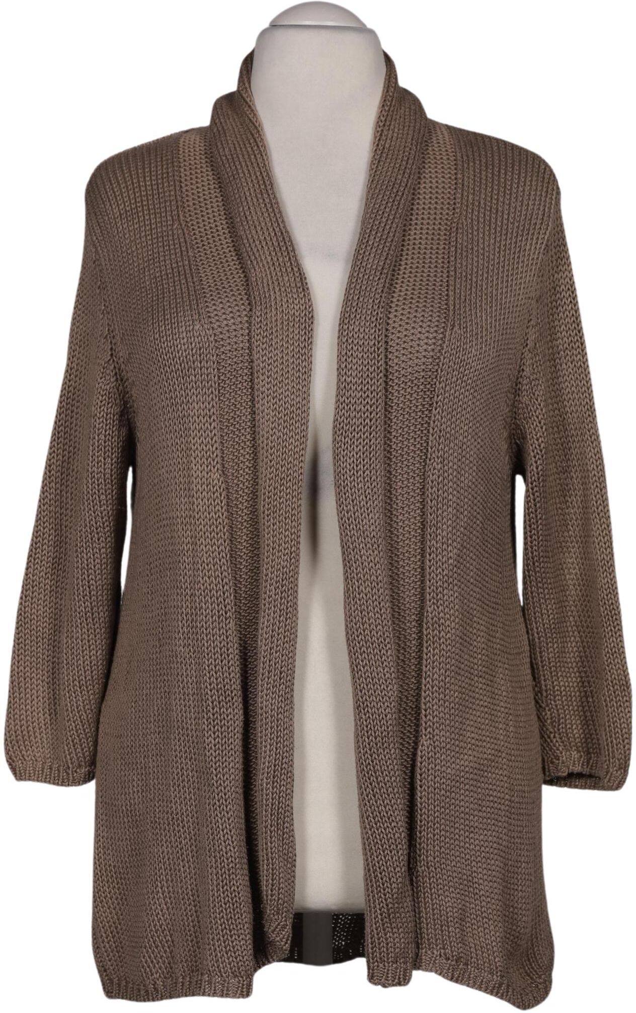 Peter Hahn Damen Strickjacke, Braun, Gr. EU 50, Baumwolle - Second Hand