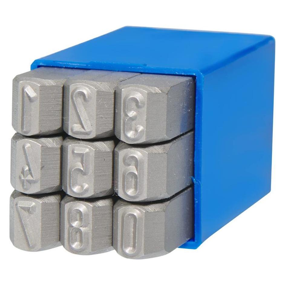 BETA GRAVUREM-S Standard Schlagzahlen, Schlagstempel, Prägestempel, Einschlagzahlen - Zahlen 0-9 / 8mm (BE100080K0)