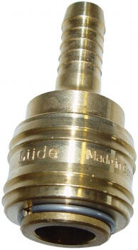 GÜDE Raccord rapide avec raccord cannelé pour tuyau air comprimé 6 mm 41010