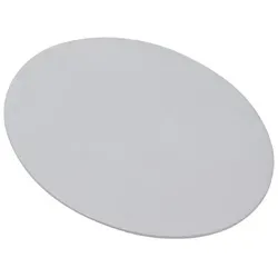 Teller oval Alu weiß 17x12 cm