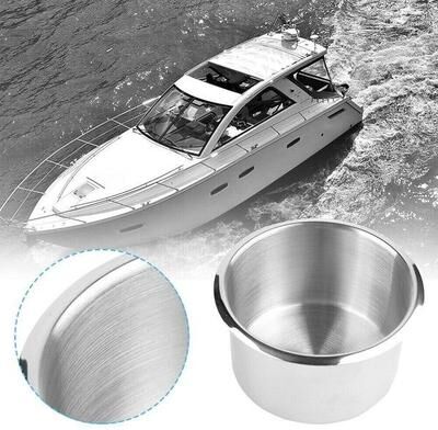 The Cart Load Universal Stainless Steel Cup Drink Holders For Car Boat Truck Marine Camper RV, Secure Fit Durable Beverage Holder Universal Stainless Steel Cup Drink Holders For Car Boat Truck Marine Camper RV, Secure Fit Durable Beverage Holder