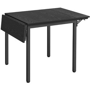 Vasagle Esstisch KDT077B03, schwarz, klappbar, 84,5-120 x 76,2cm, eckig