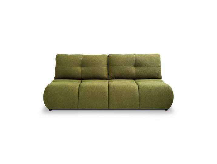 BETTSOFA CORSO Grün Bucle-Stoff mit Schlaffunktion