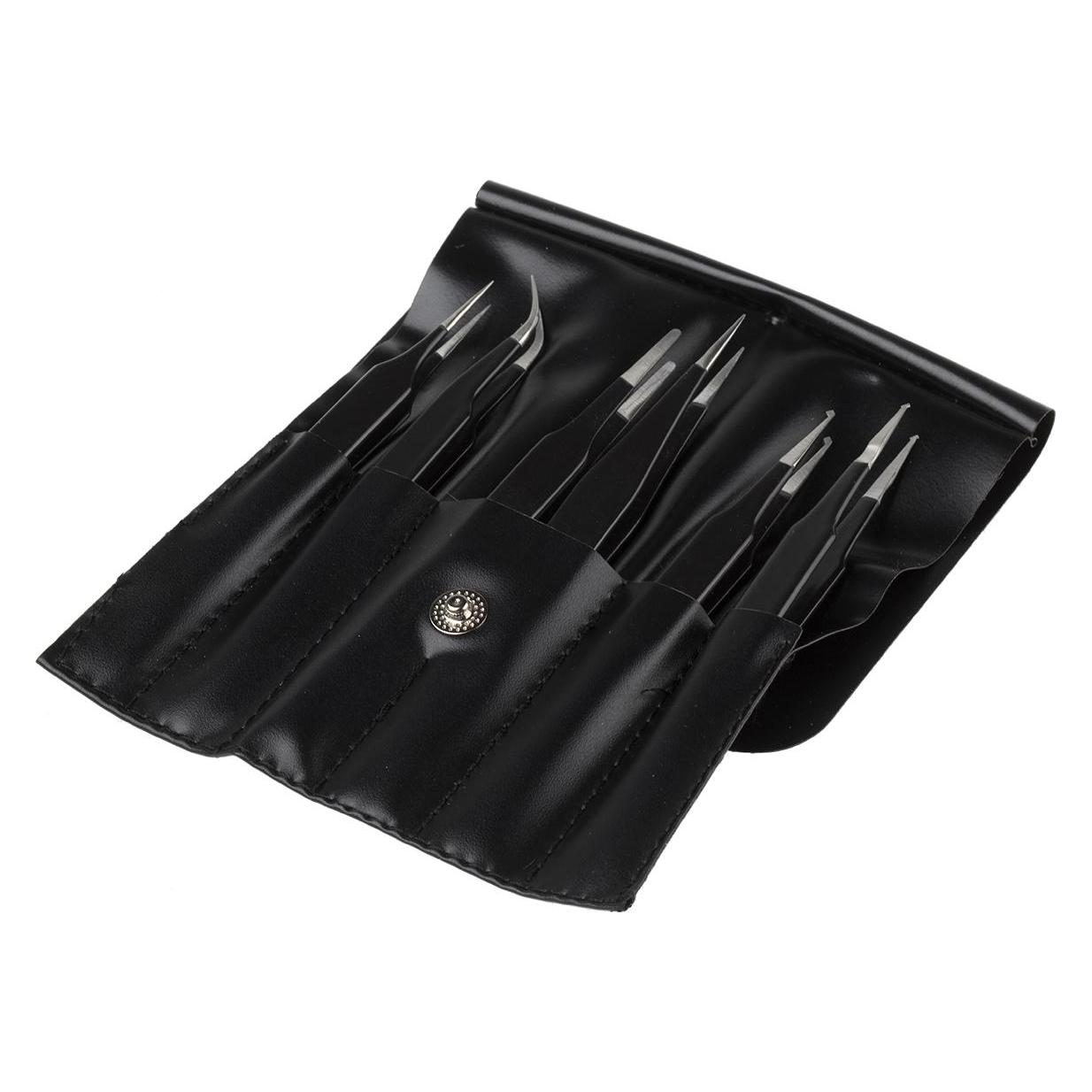 RS PRO Kit of 6 ESD epoxy coated tweezers (1369880)