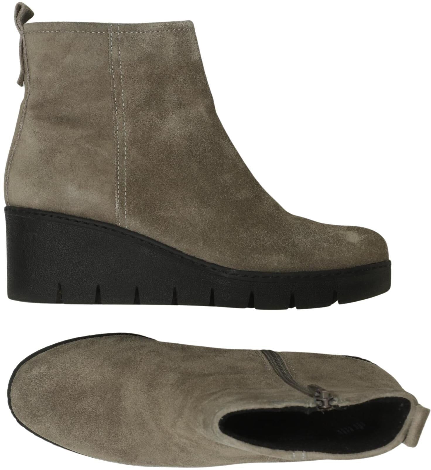 5th Avenue Damen Stiefelette, Grau, Gr. EU 37, Leder - Second Hand