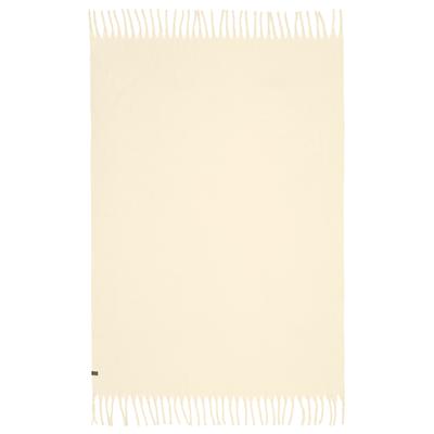 Wohndecke "Plenty", weiß (sanftes weiß), B:140cm L:200cm, 100% Polyester, SCHÖNER WOHNEN-KOLLEKTION, Wohndecken, Wohndecke, mit langen Fransen