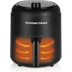 Gourmetmaxx Heissluft-Fritteuse, Fritteuse, Schwarz