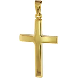 trendor 75095 Kreuz-Anhänger Gold 750 (18 Karat) 32 x 17 mm