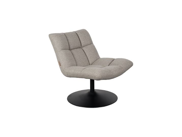 Drehbarer Designsessel „Bar“ Hellgrau Dutchbone