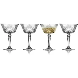 Lyngby Champagnerglas Melodia 4 Stück, 26 cl, Weingläser, Transparent