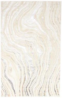 ECARPETGALLERY Machine Made Clara Ivory Area Rug