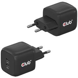 club3D CAC-1909EU Notebook-Netzteil 45 W 2x USB-C® USB PD Schwarz Innenbereich