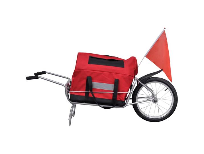 vidaXL Fahrradanhänger Einrad mit Tasche