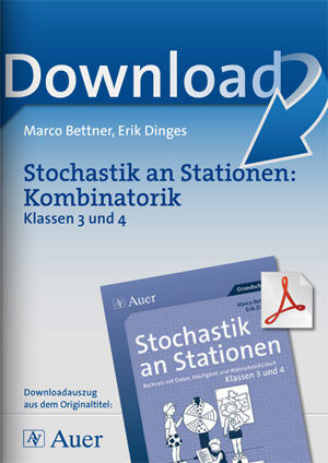 Auer Verlag Stochastik an Stationen: Kombinatorik: Klassen 3 und 4