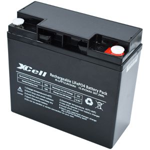 XCell LiFePO4-Akku R-LFP12,8V 24Ah, 12 V, mit Batterie-Management-System, 24 Ah