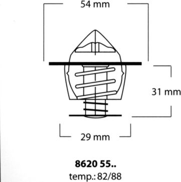 Triscan Thermostat, Kühlmittel 8620 5582 Für Saab