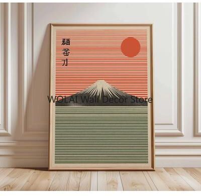 Uplifted Goods Architectural Japanese Heritage Wildlife Canvas Art w 11.81 X 17.72 In unframed