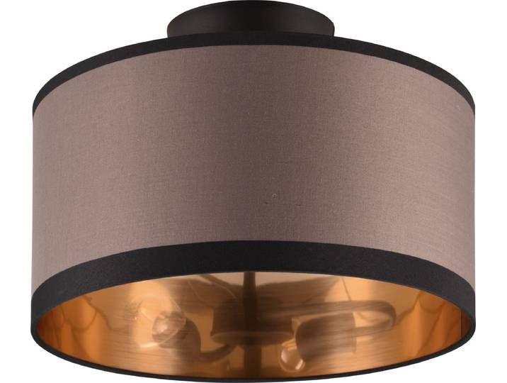 REALITY DAVOS - Plafondlamp - Zwart mat - excl. 2x E14 28W