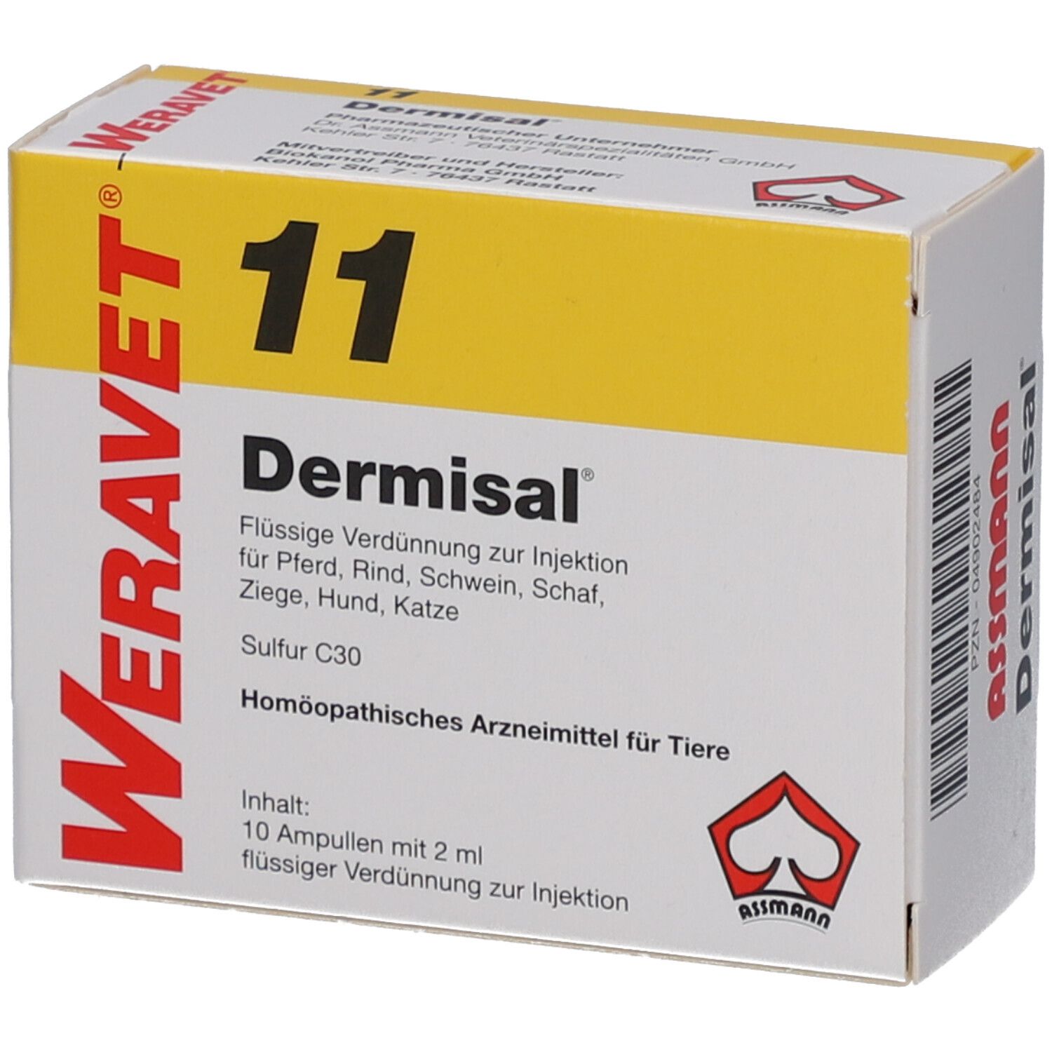 Dermisal 11 Ampullen vet. 10x2 ml