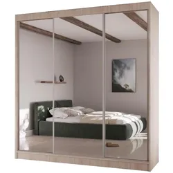 SCHWEBETÜRENSCHRANK Homa II 200/61/215 eiche sonoma