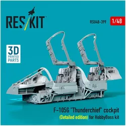 ResKit F-105G Thunderchief cockpit (Detailed edition) for HobbyBoss kit (3D Printed)