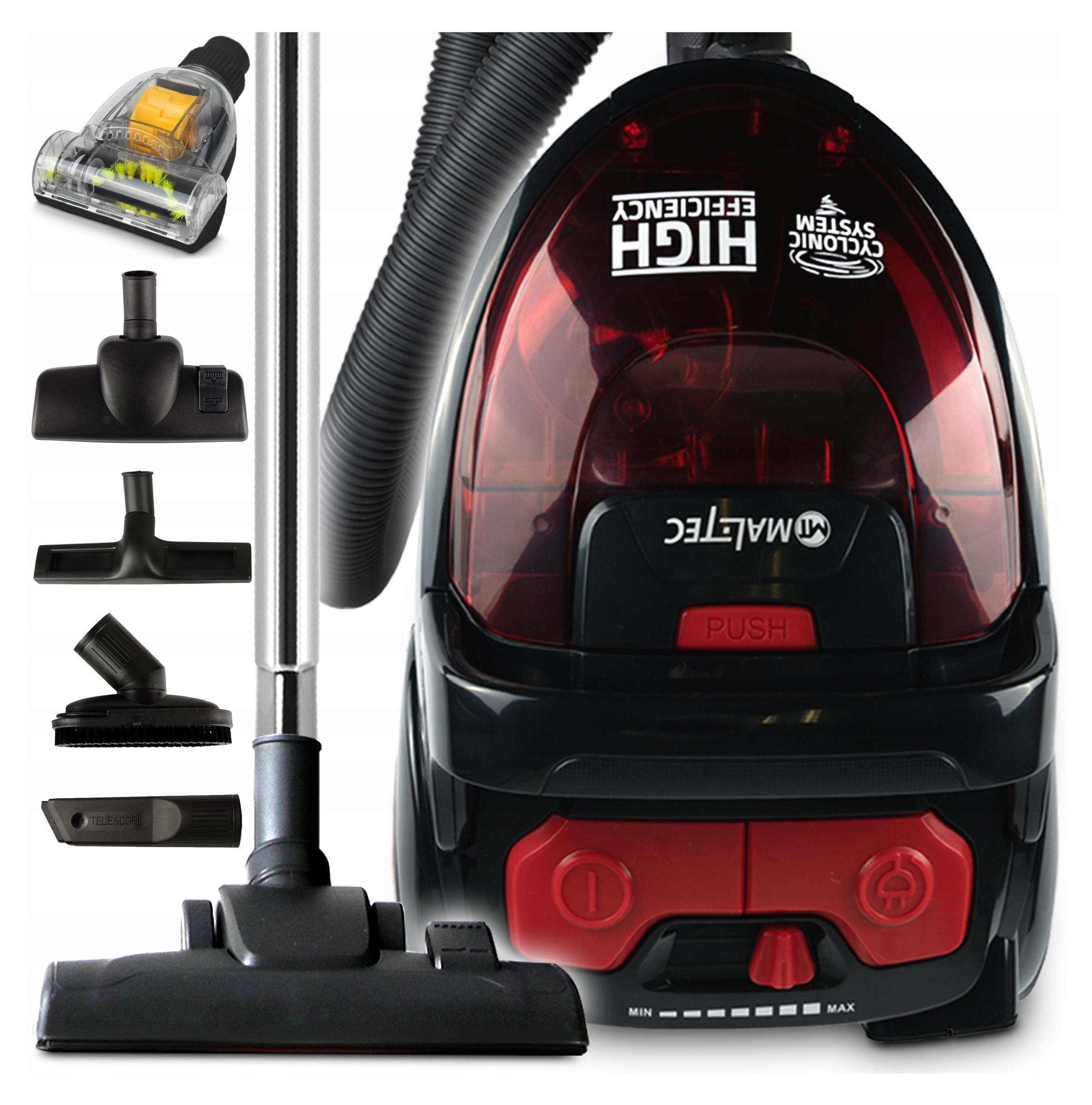 Beutelloser Staubsauger 800 W/4200 W Zyklon Hepa Leicht+Turbobürste 2 l 5,5 m