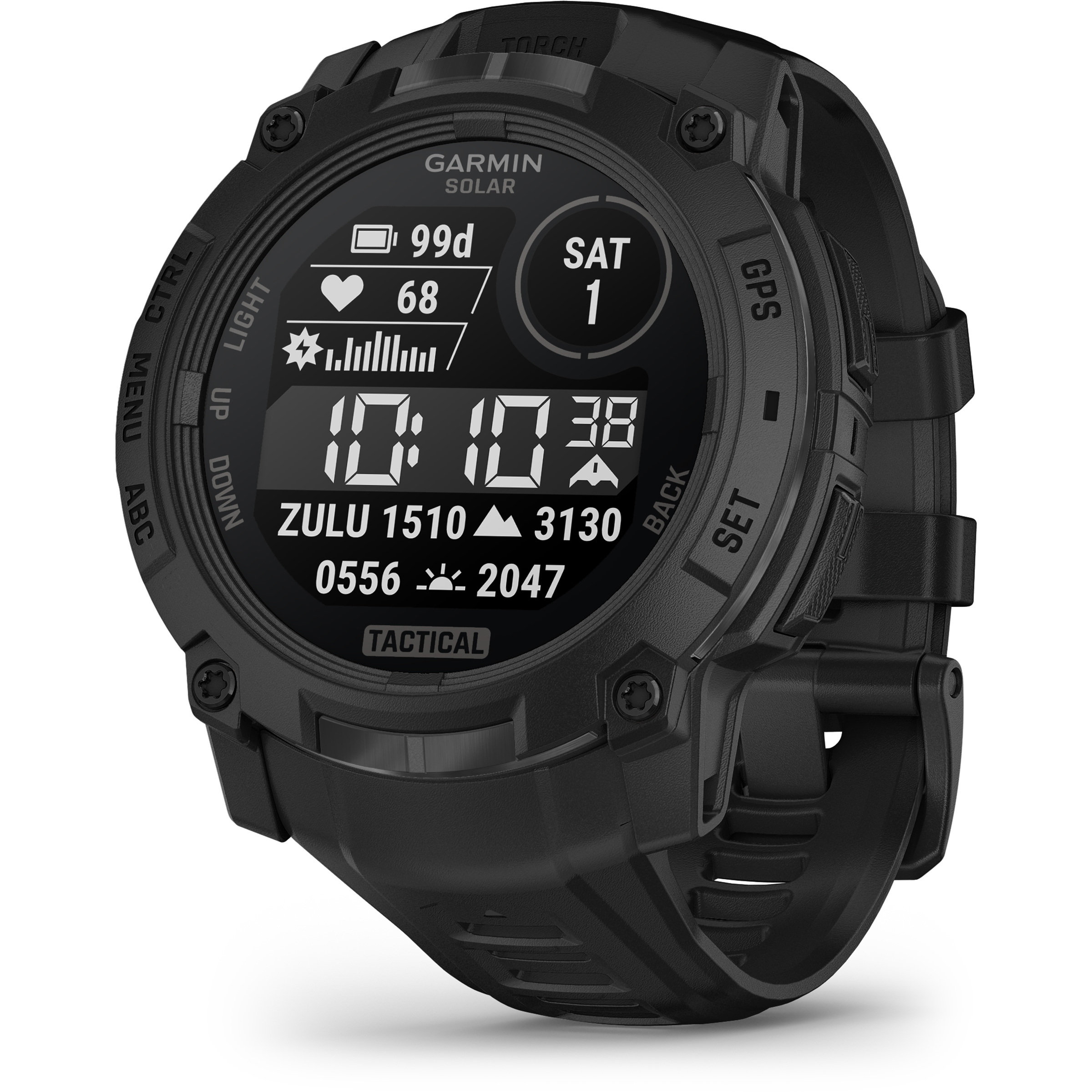 Garmin Instinct 3 Solar Tactical Edition GPS-Uhr GPS Uhren schwarz Größe 45 mm Camping