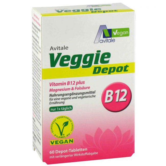 Veggie Depot Vitamin B12+Magnesium+Folsäure Tabl. 60 St Tabletten