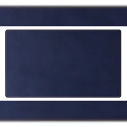 Rhodiarama, weiche/flexible Schreibunterlage S (60x35 cm) aus IT Kunstleder, gerollt in Schachtel aus Kraft - Mitternachtsblau 194245C