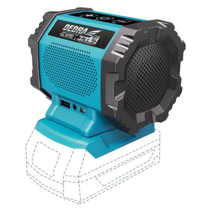 Dedra Bluetooth-Wiederaufladbarer Lautsprecher, USB-Anschluss, SAS+ALLE DED7004 (DED7004)