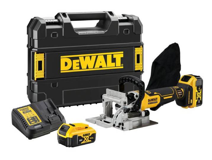 Fraiseuse à lamelles 18V XR (2x 5.0AH) en coffret - DEWALT DCW682P2-QW