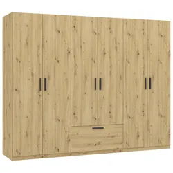 Drehtürenschrank Milos Eiche Artisan