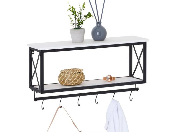 WANDGARDEROBE ARMANDO weiß/schwarz