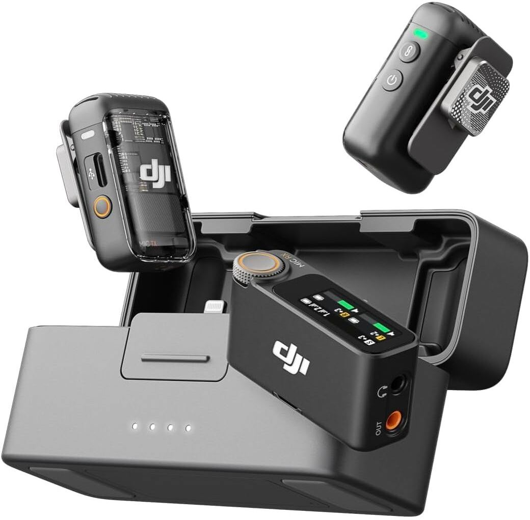 DJI Mic 2 Combo (2 Transmitter + 1 Receiver + Charging Case), Used - Good