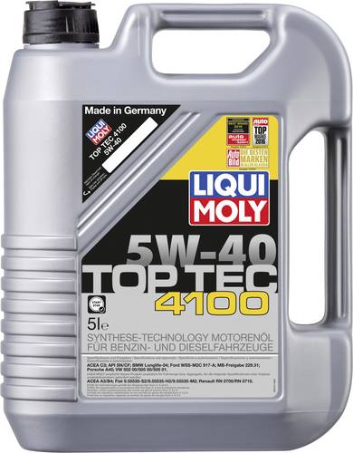 Liqui Moly 5W-40 TOP TEC 4100 3701 Motoröl 5l